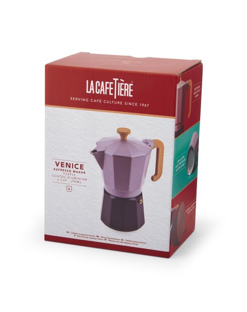 Cafetière italienne 6 tasses LC violette - 290ml