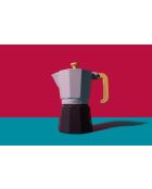 Cafetière italienne 6 tasses LC violette - 290ml