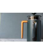 LC Pisa French Press Kaffeemaschine für 8 Tassen mit grünem Holzgriff — 1 l