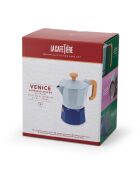 Cafetière italienne 3 tasses LC bicolore bleue- 150 ml