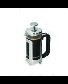 LC Roma French Press Kaffeebereiter für 3 Tassen, silberner Edelstahl, 350 ml