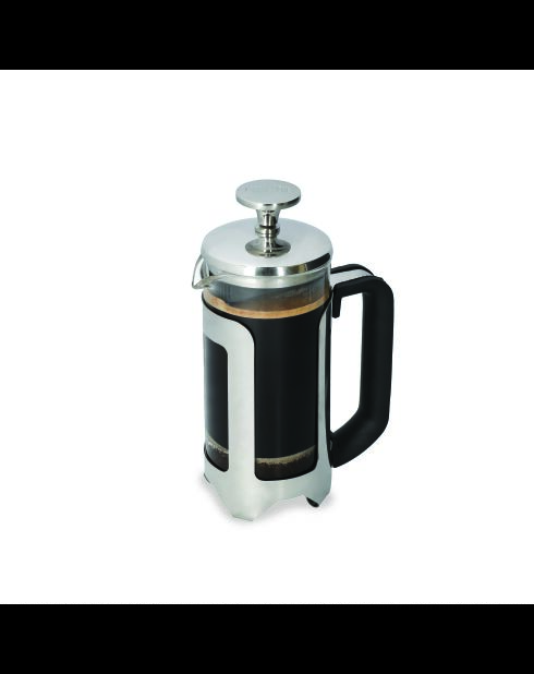 LC Roma French Press Kaffeebereiter für 3 Tassen, silberner Edelstahl, 350 ml
