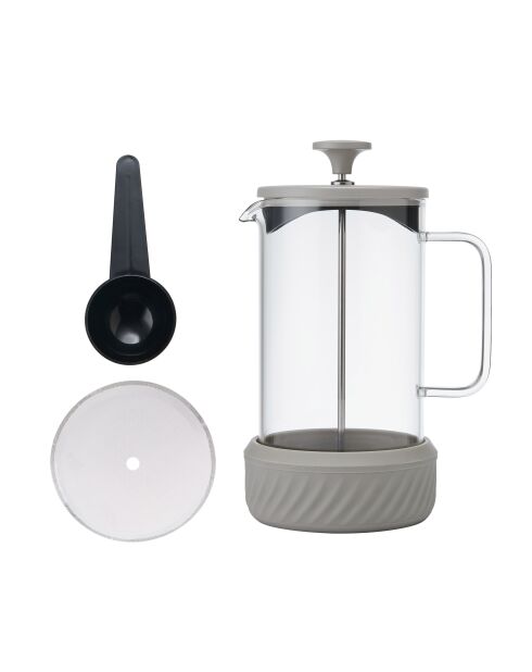 LC Zero Cream French Press Kaffeebereiter für 8 Tassen, 1 l