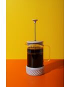LC Zero Cream French Press Kaffeebereiter für 8 Tassen, 1 l