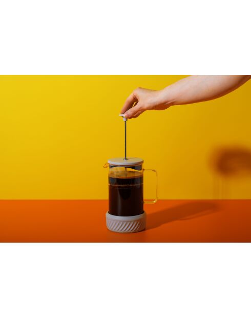 LC Zero Cream French Press Kaffeebereiter für 8 Tassen, 1 l