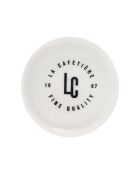 Tazza da caffè espresso in ceramica LC, motivo floreale blu - 120ml