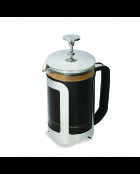 LC Roma French Press Kaffeebereiter für 6 Tassen, silberner Edelstahl, 850 ml
