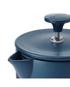 LC Arezzo French Press Kaffeebereiter für 8 Tassen, Marineblau, 1000 ml
