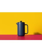 LC Arezzo French Press Kaffeebereiter für 8 Tassen, Marineblau, 1000 ml