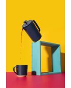 LC Arezzo French Press Kaffeebereiter für 8 Tassen, Marineblau, 1000 ml