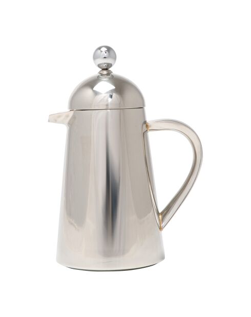 LC Havana Kaffeebereiter aus Edelstahl, doppelwandig, für 8 Tassen, 1 l, Silber