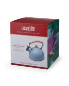 Bollitore a fischietto LC con manico in legno blu - 1,6L