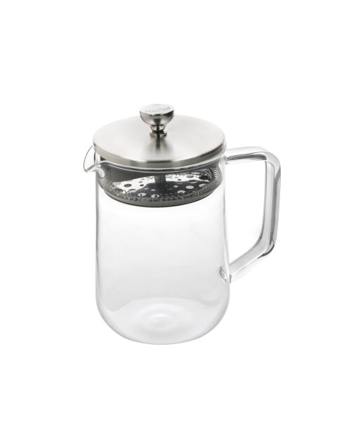Transparente LC-Glas-Teekanne für 4 Tassen, lose Blätter — 1 l