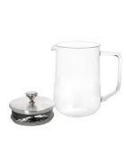 Transparente LC-Glas-Teekanne für 4 Tassen, lose Blätter — 1 l