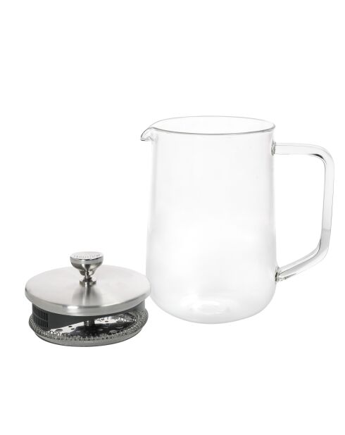 Transparente LC-Glas-Teekanne für 4 Tassen, lose Blätter — 1 l
