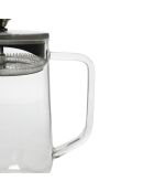 Transparente LC-Glas-Teekanne für 4 Tassen, lose Blätter — 1 l