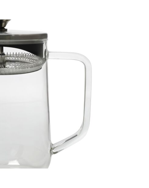 Transparente LC-Glas-Teekanne für 4 Tassen, lose Blätter — 1 l