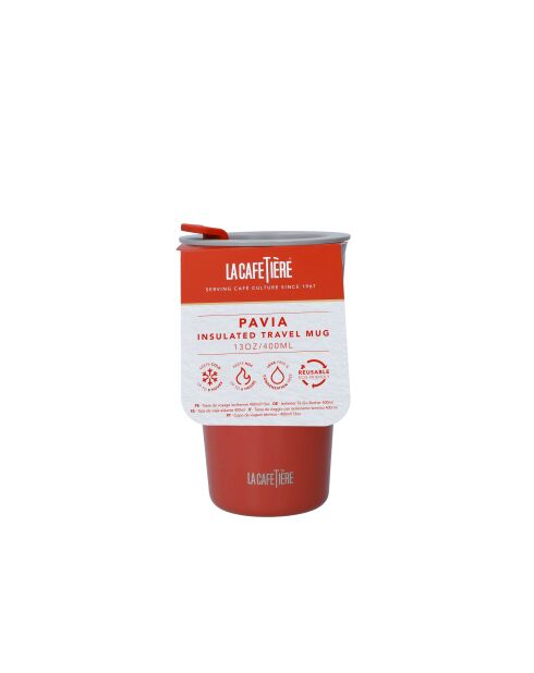 Tazza da viaggio LC Pavia DW rossa - 400ml