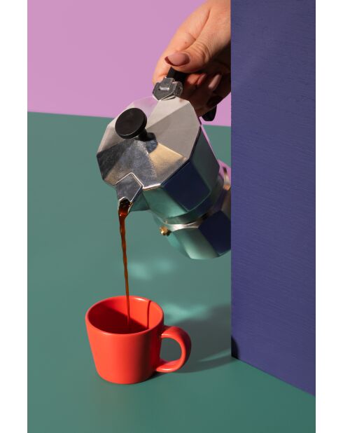 Tazza da espresso LC in ceramica rossa - 65ml