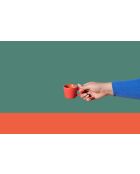 Tazza da espresso LC in ceramica rossa - 65ml