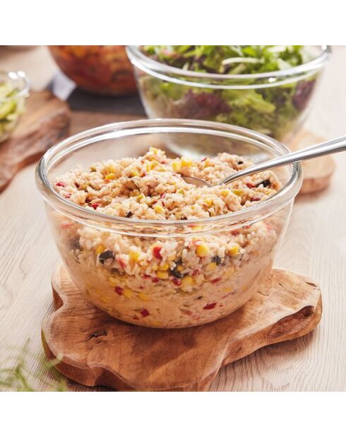 Set di 3 insalatiere trasparenti 12, 18 e Cocoon - 24 cm