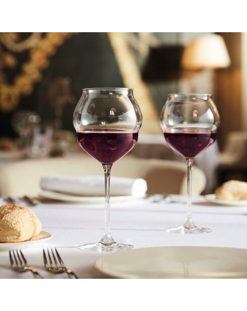 6 bicchieri da vino Macaron trasparenti - 40cl