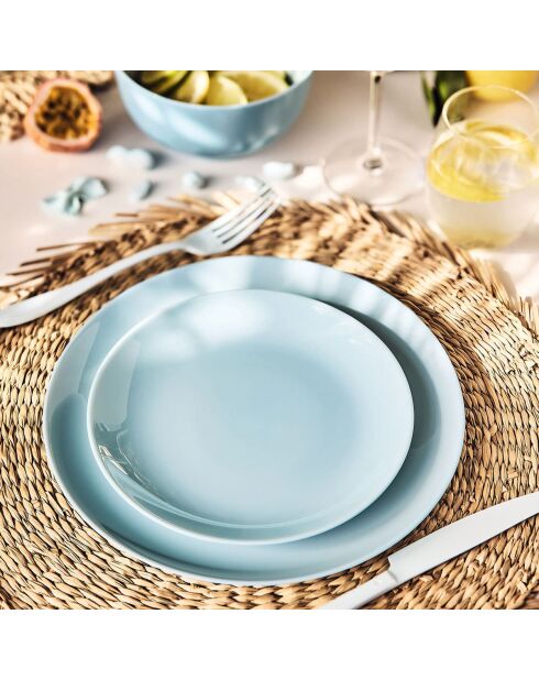 6 piatti da dessert Diwali Paradise blu - 19 cm