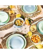 6 piatti da dessert Diwali Paradise blu - 19 cm