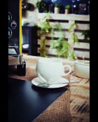 Beige Nectar porseleinen suikerpot - 20 cl