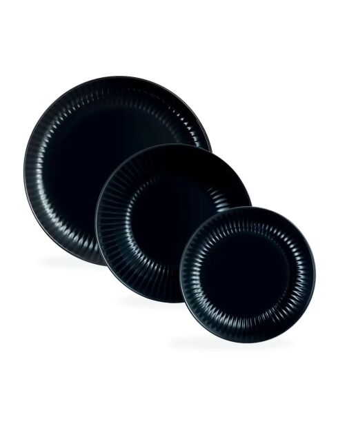Servizio da tavola Cottage Black - 18 pezzi