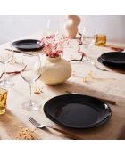 6 piatti da dessert Apy neri - 18 cm