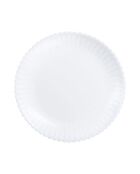 6 piatti da dessert Bloom bianchi - 19 cm