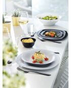 6 piatti Carine grigi - 27 cm