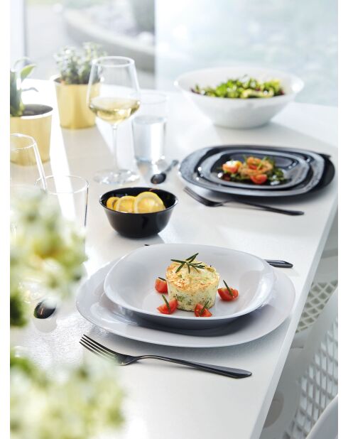 6 piatti Carine grigi - 27 cm