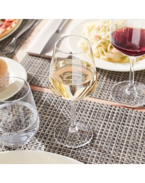 6 bicchieri trasparenti con stelo Vinetis - 30cl