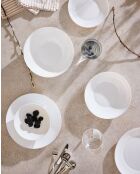 6 piatti da dessert Apy bianchi - 18 cm