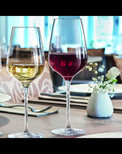 6 bicchieri da vino in cristallo Sublym trasparenti - 25cl