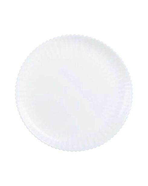 6 piatti piani White Bloom - 25 cm