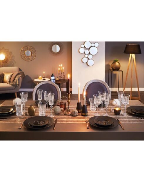 6 bicchieri da acqua trasparenti Lady Diamond - 27cl