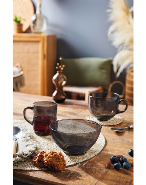 6 tazze Alba Grey - 25 cl