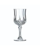 Ensemble de verres à pied, flûtes et verres à eau, Longchamp transparents - 24 pièces