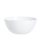 Insalatiera opale ammonite bianca - 23 cm