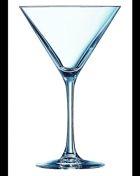 6 bicchieri trasparenti da Cocktail Bar con stelo - 30cl