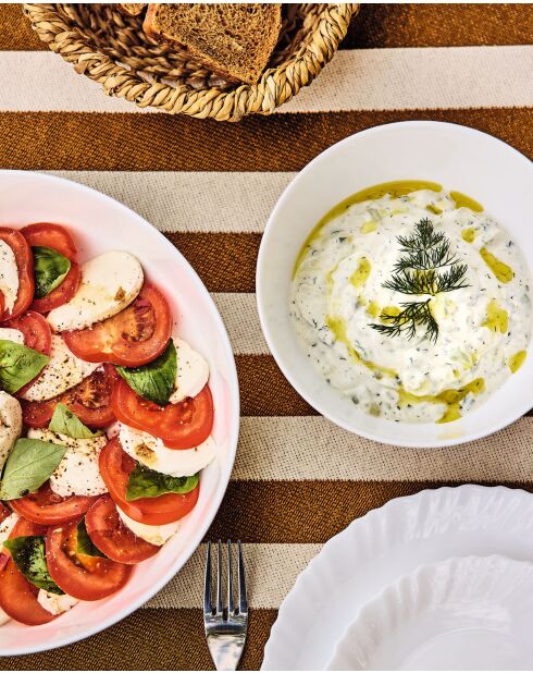 6 bicchieri Diwali bianchi - 18 cm