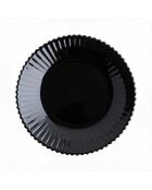 6 piatti da minestra Bloom neri - 20 cm