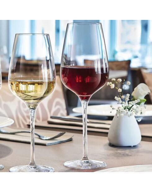 6 bicchieri da vino in cristallo Sublym trasparenti - 35cl