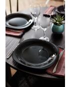 6 piatti Carine neri - 27 cm