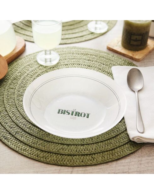 Servizio da tavola Gabin da 19 pezzi: 12 piatti, 6 bicchieri e 1 caraffa, trasparente - 1 L