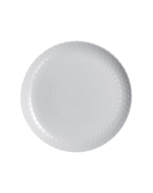 6 piatti piani Pampille grigi — 25 cm