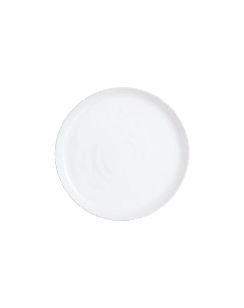 6 piatti da dessert bianchi Ammonite - 19 cm